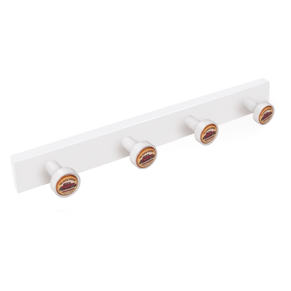porte manteau boutons bois laque blanc boutons garage car portemanteaux retro vintage concept 9035bl