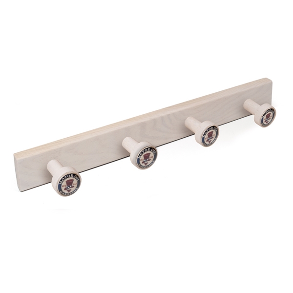 porte manteau boutons bois blanc decape boutons red hat portemanteaux retro vintage concept 9036db