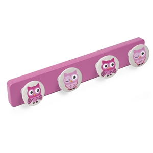 wandgarderobe abs rosa knöpfe eules vertikal  9052rsv