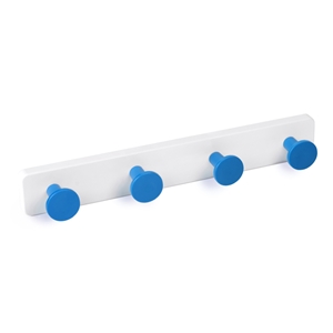 porte manteaux mural boutons abs bleu base abs blanc ap1386