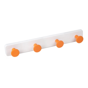 porte manteaux mural boutons abs orange base abs blanc ap1391