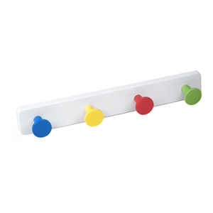 porte manteaux mural boutons abs couleurs base abs blanc ap1396