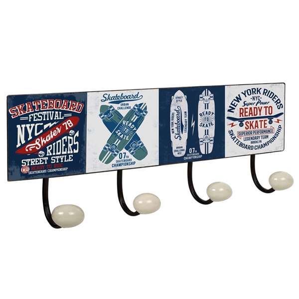 wandaufhangerknopfe porzellan skate vintage retro ap1418
