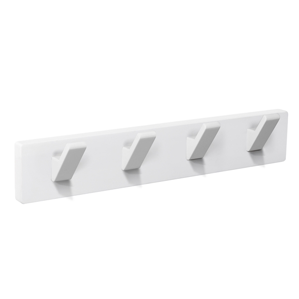 patere porte manteau en bois blanc 4 crochets blancs patere porte manteau en bois blanc 4 crochets blancs MOD 9108