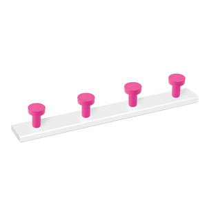 wooden hanger magenta hooks white rack 913mg