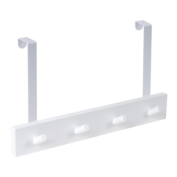 percha sobrepuerta blanca 4 pomos inclinados blancos nordico escandinavo diseño nordico escandinavo patere mur porte bois naturel 4 boutons blancs nordique scandinave