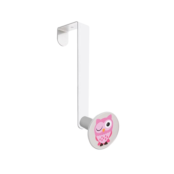gancho puerta con pomo serigraf buhito guino perchero mueble ninos infantil 943f10
