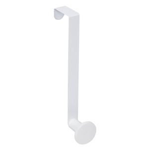 gancho puerta metal blanco 40x200mm pomo resina blanco