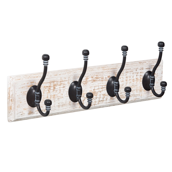 patere porte manteau en bois blanc decape 4 crochets oxyde decape classique colonial patere porte manteau en bois blanc decape 4 crochets oxyde decape classique colonial