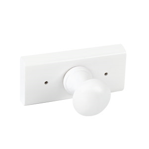 porte manteaux 1 crochets pin lacque blanc 9901blv