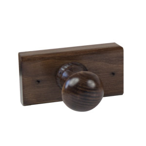 porte manteaux 1 crochets pin lacquee noyer 9901ngv