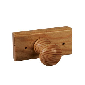 porte manteaux 1 crochets pin lacquee miel 9901pmv