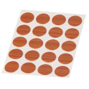 embellecedores cubre tapa tornillos adhesivo cerezo 13mm