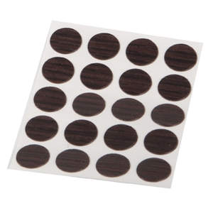 embellecedores cubre tapa tornillos adhesivo wenge 13mm