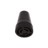 bouchon embouts 20mm. caoutchouc noir pour canne béquille