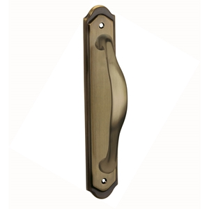 1 poignee de porte plaque 255mmx45mm laiton satine finition m821255