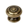 BOUTON DE MEUBLE FÉODAL LAITON VIEILLI 30MM