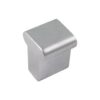 BOUTON DE PORTE MEUBLE POMEAU CARRÉ NICKEL BROSSÉ 16x16MM