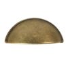SHELL HANDLE ANTIQUE BRONZE FOR DRAWER OLD FURNITURE 64MM