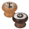 BOUTON POIGNÉE EN BOIS BLANC CLÉS MEUBLE RETRO VINTAGE