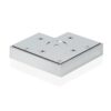 PATA ALTURA ABS ALUMINIO MATE | ACCESORIOS PATAS MUEBLE 110x110x20MM