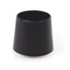FERRULES CAP PLUG OUTER MOUNTING BLACK PLASTIC FOR FURNITURE CHAIR LEG