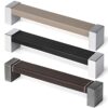 CABINET HANDLE 96MM SYNTHETIC LEATHER WITH OLD SILVER ENDS