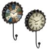 WALL HANGER CAP WHITE CLOCK VINTAGE RETRO