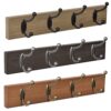 PERCHA PARED MADERA 4 GANCHOS METAL MOD 9104