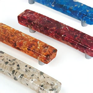Resin crystal knobs and handles